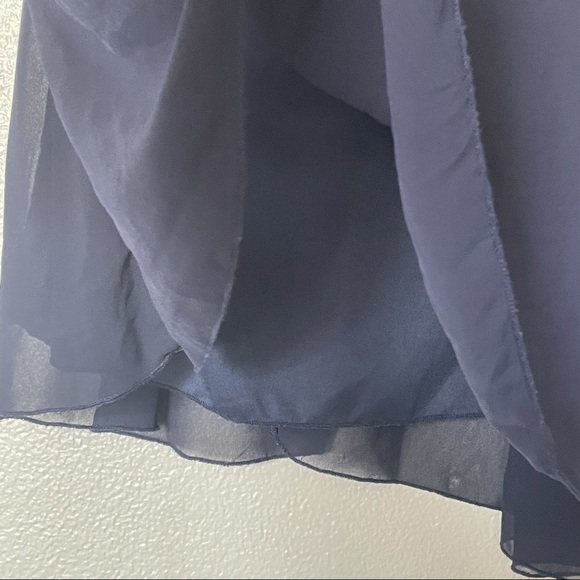 Lulu’s Navy Blue Sequin Halter Skater Mini Dress Size XS - Picture 8 of 14